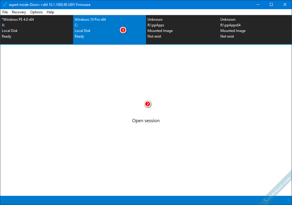 Gỡ bản cập nhật Windows với phần mềm Dism ++ trên WinPE 3