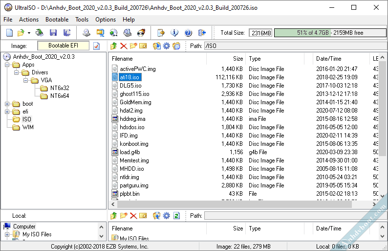 Tuỳ chỉnh Anhdv Boot - Dos Tool
