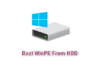Cách Boot WinPE từ ổ cứng không cần USB với 1 click Boot WinPE từ ổ cứng với 1 click không cần USB