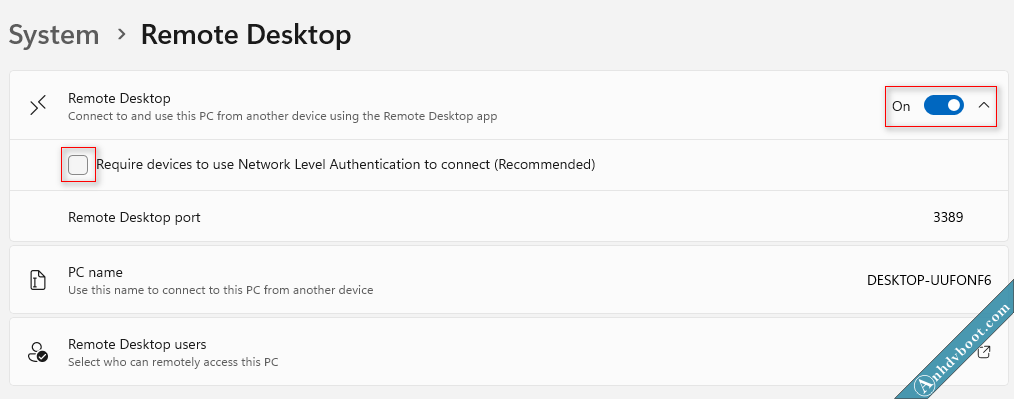 Remote Desktop Anhdv Boot Premium 1