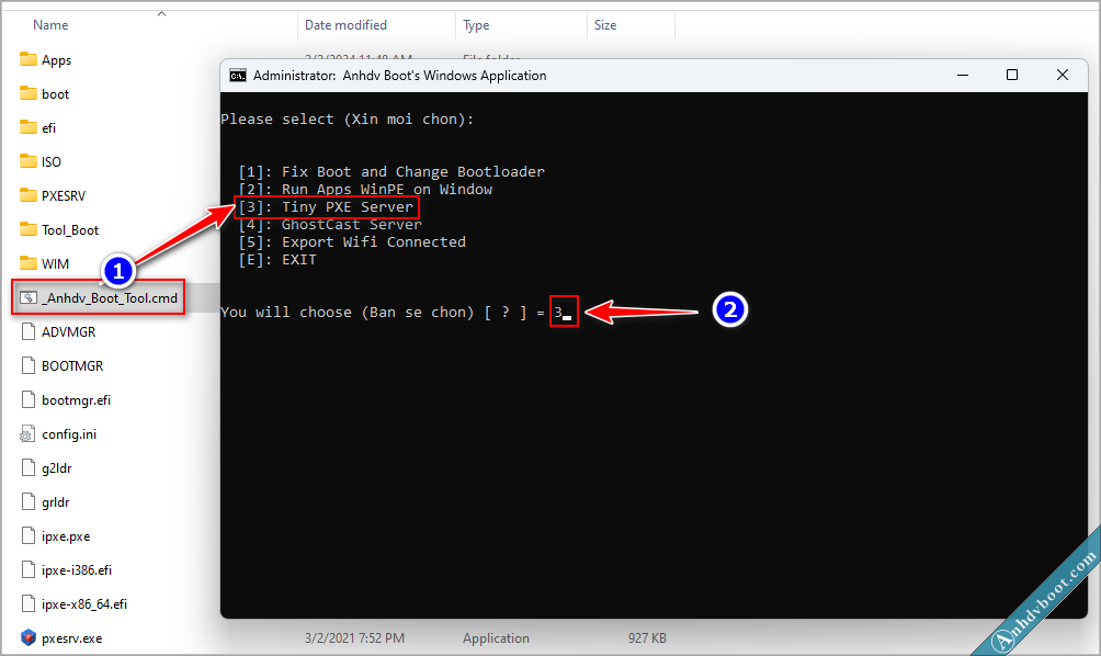 Boot Lan Anhdv Boot Moi Nhat Tiny Ipxe Server Select1