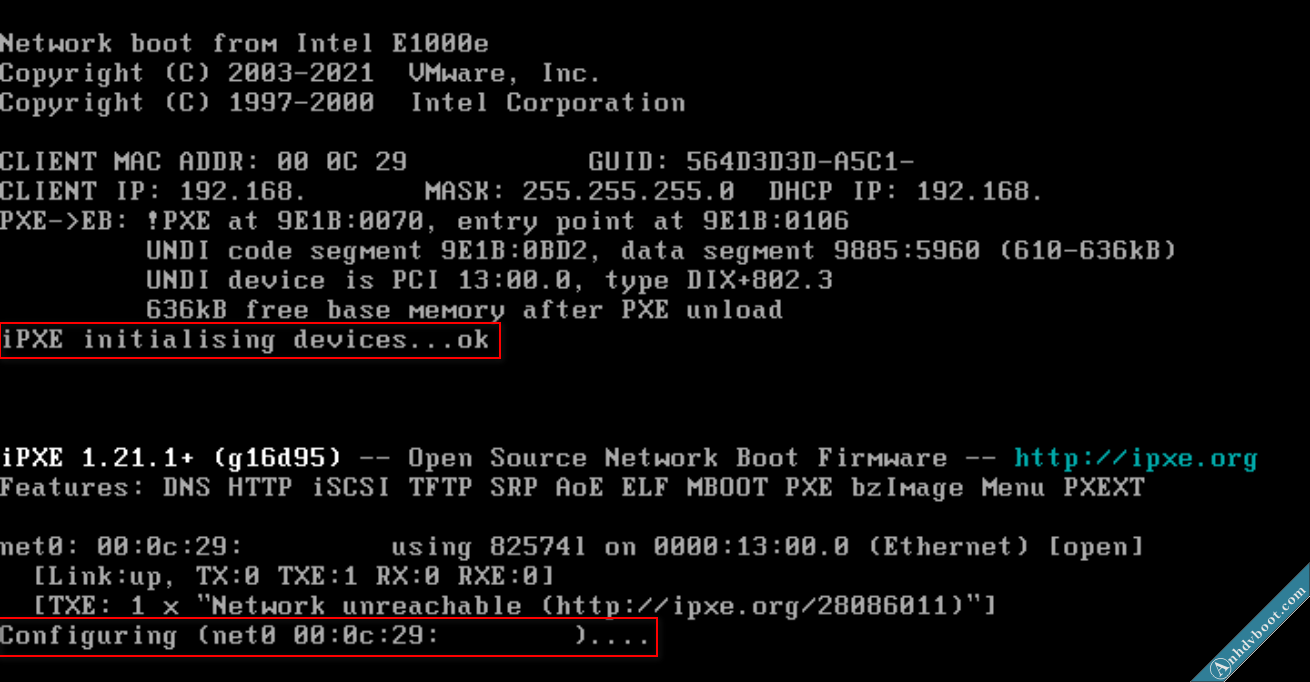 Boot Lan Anhdv Boot Moi Nhat Connet Pxe Server