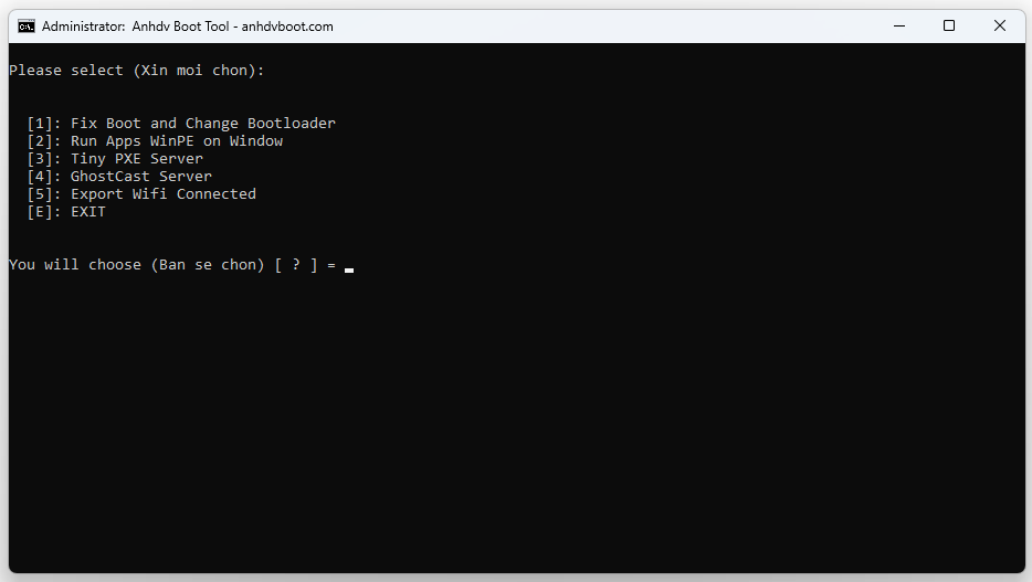 Cong Cu Anhdv Boot Tool